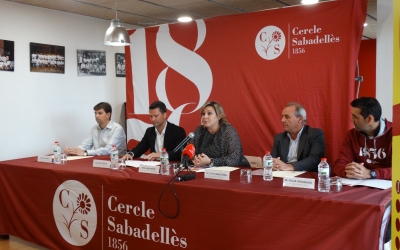 Un moment de la roda de premsa de presentació | @cercle1856